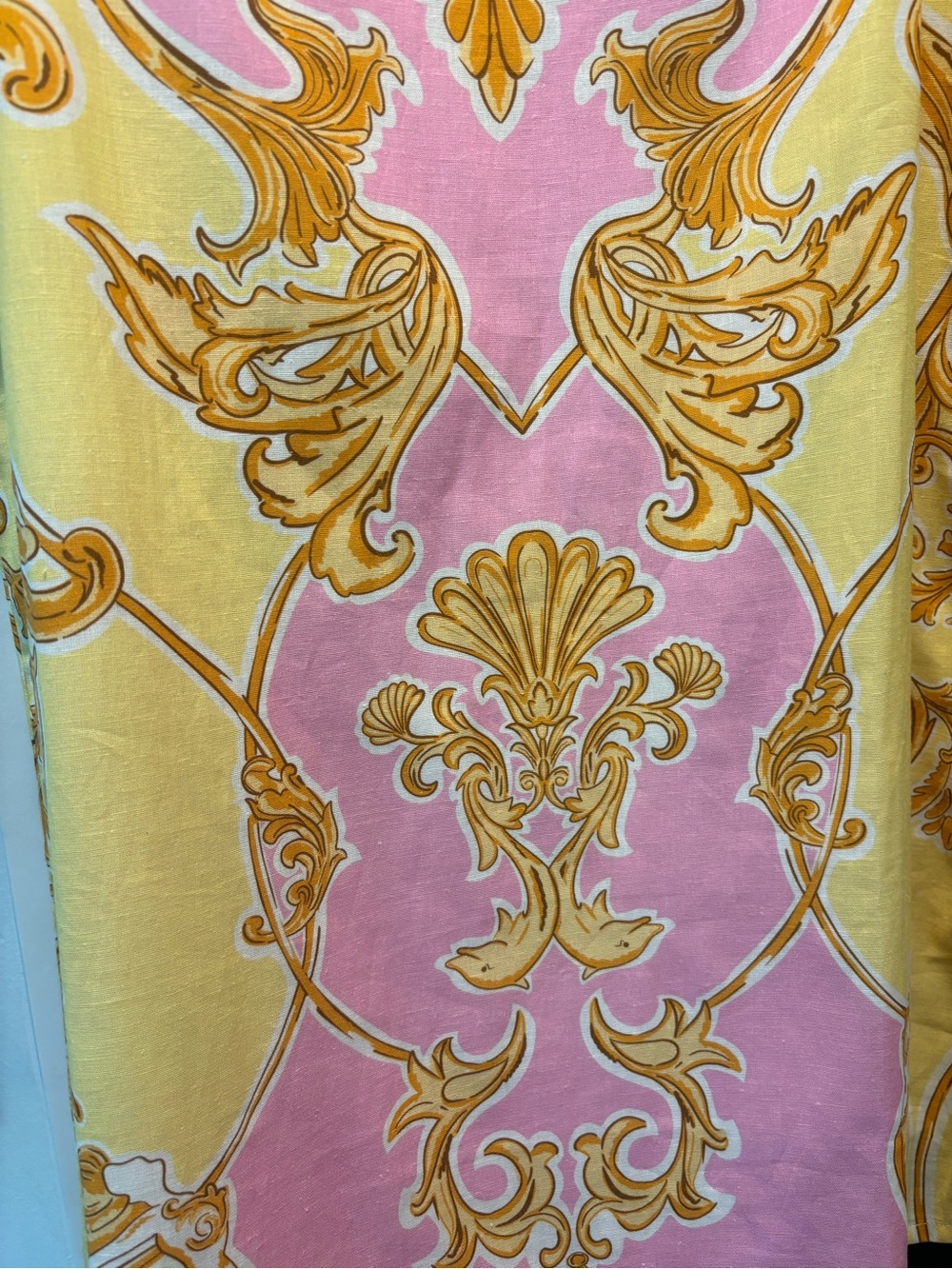 Beyond By Vera Frankie Dress Sirens Blush Large NWT Pink Yellow Shift Midi Mini - Picture 9 of 15